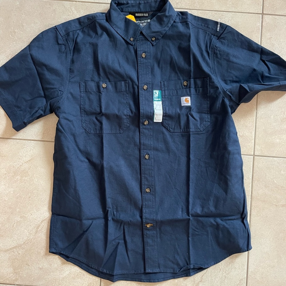 Mens Carhartt canvas short sleeve shirt
